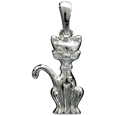 Pendentif Chat Assis