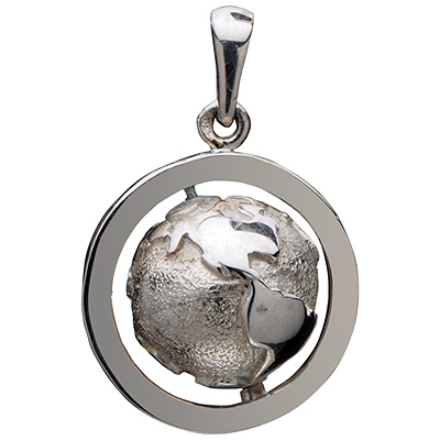 Pendentif Globe Terrestre vignette