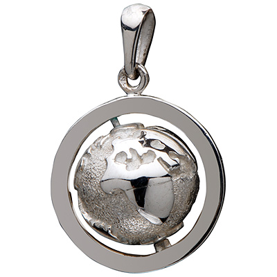 Pendentif Globe Terrestre 